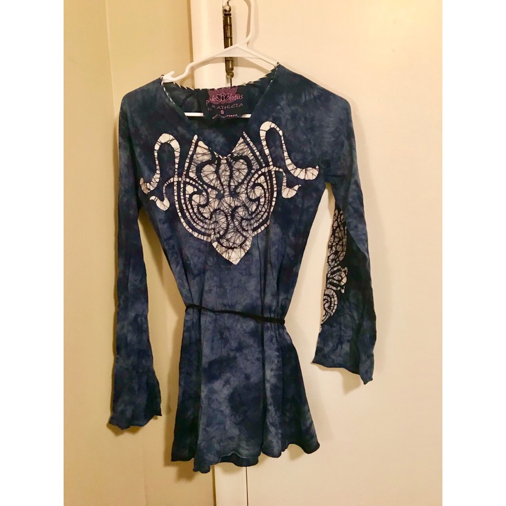 Lotus athleta blue hippie boho dress